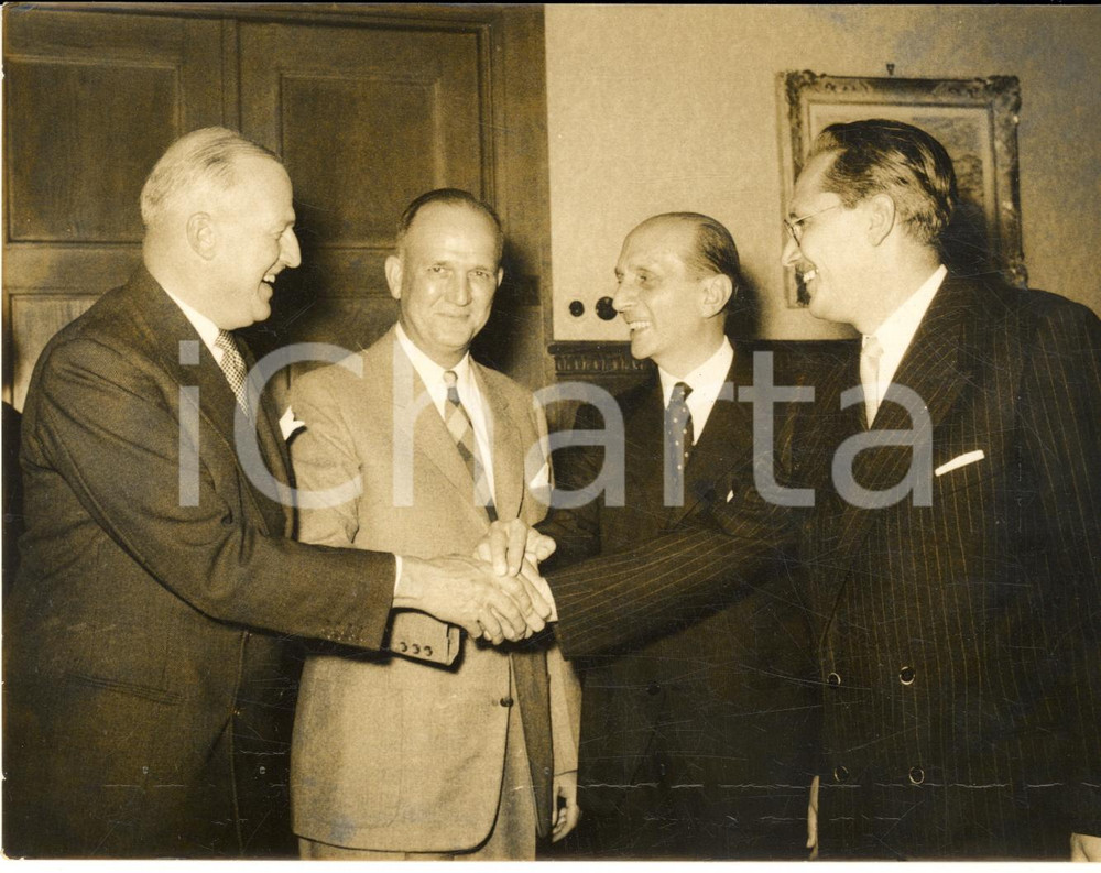 1954 TRIESTE Ambasciata jugoslava - Gen. DABNEY e WINTERTON Cristoforo FRACASSI