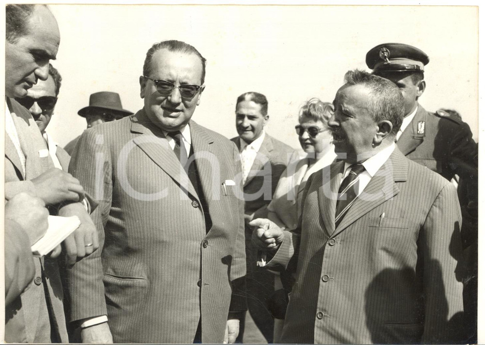 1956 ROMA Arrivo Pierre COMMIN per incontro con i leader socialisti - Foto