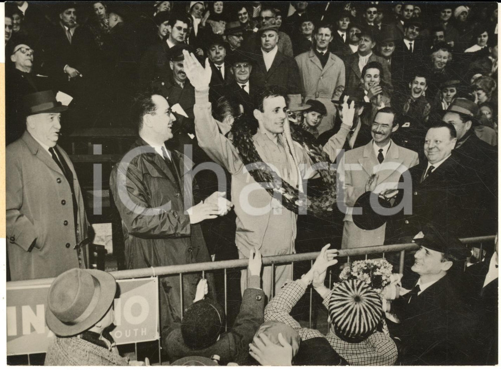 1962 ESCH-SUR-ALZETTE  MONDIALI CICLOCROSS Renato LONGO vincitore - Foto 18x13