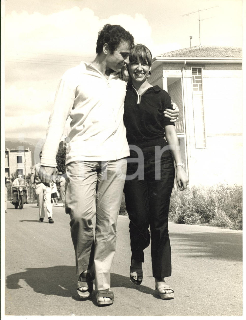 1966 CANTAGIRO - PERUGIA Edoardo VIANELLO e Wilma GOICH - Foto 18x24 cm