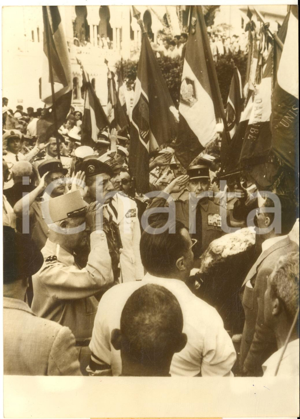 1958 ALGER Généraux Raoul SALAN Jacques MASSU - Monument aux Morts d'Alger