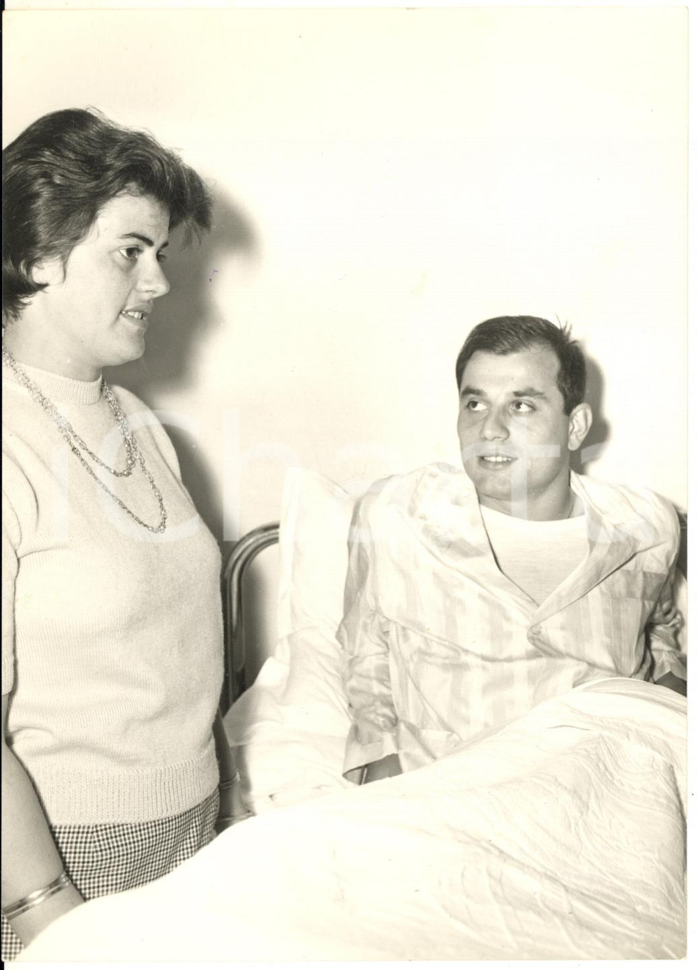 1955 ca BOLOGNA Istituto Rizzoli - Gaudenzio BERNASCONI operato al menisco *Foto