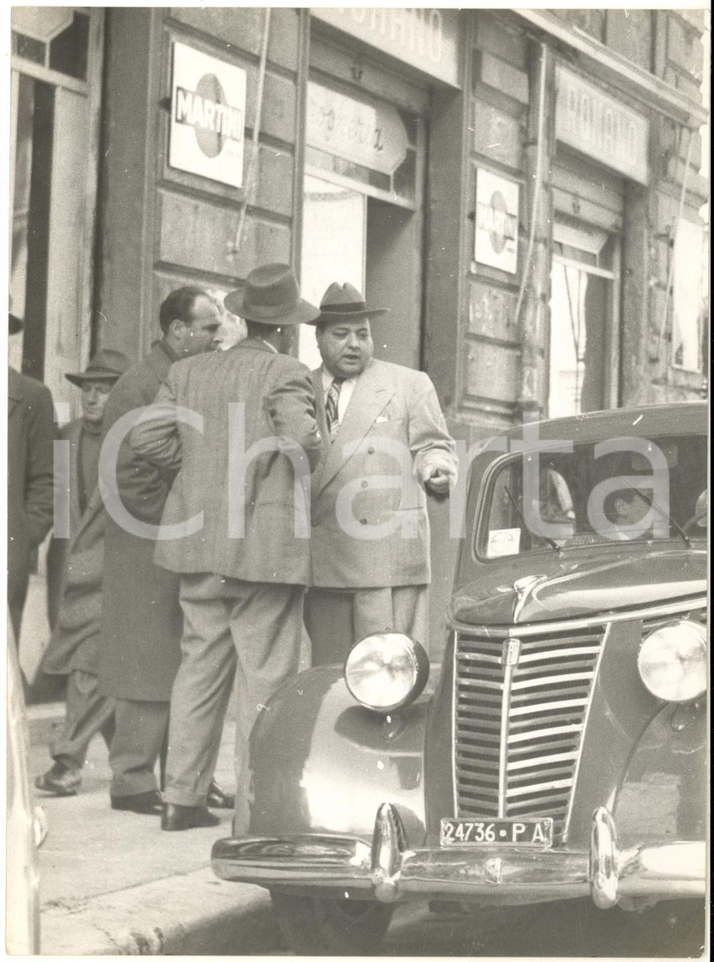 1954 PALERMO MAFIA Boss Charles CAROLLO espulso dagli USA *Foto 13x18 cm