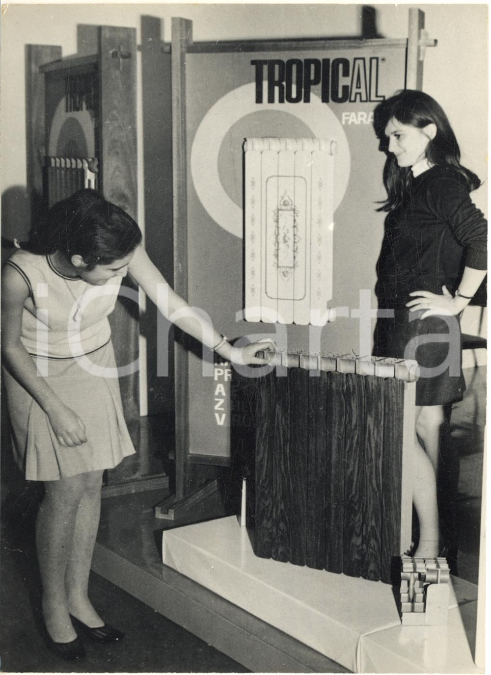 1969 PRAGA Stand ditta INTERTRADE alla PRAGOTHERM - Radiatori *Foto 13x18 cm