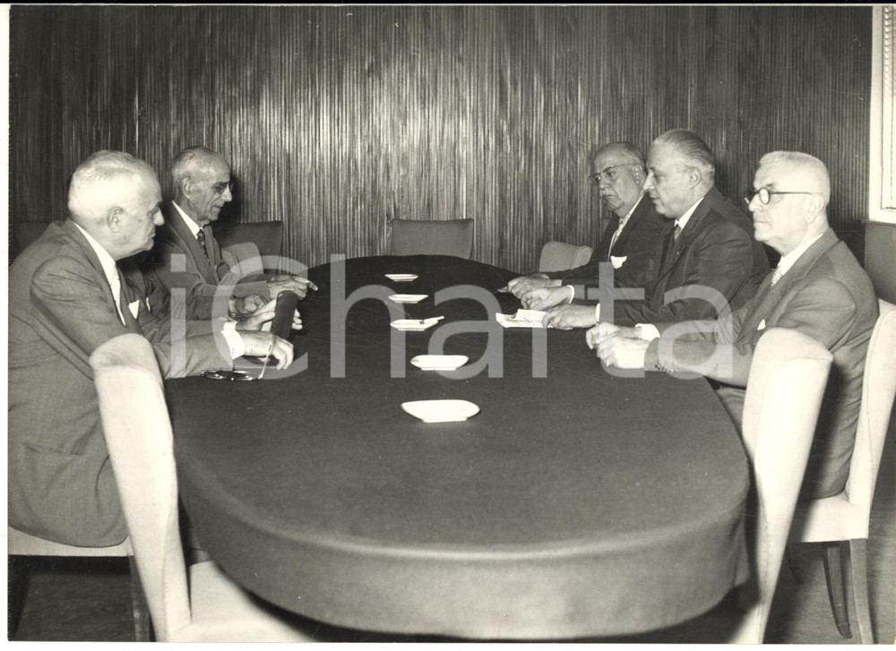 1959 ROMA CALCIO F.I.G.C. Insediamento della corte federale - Foto 18x13 cm