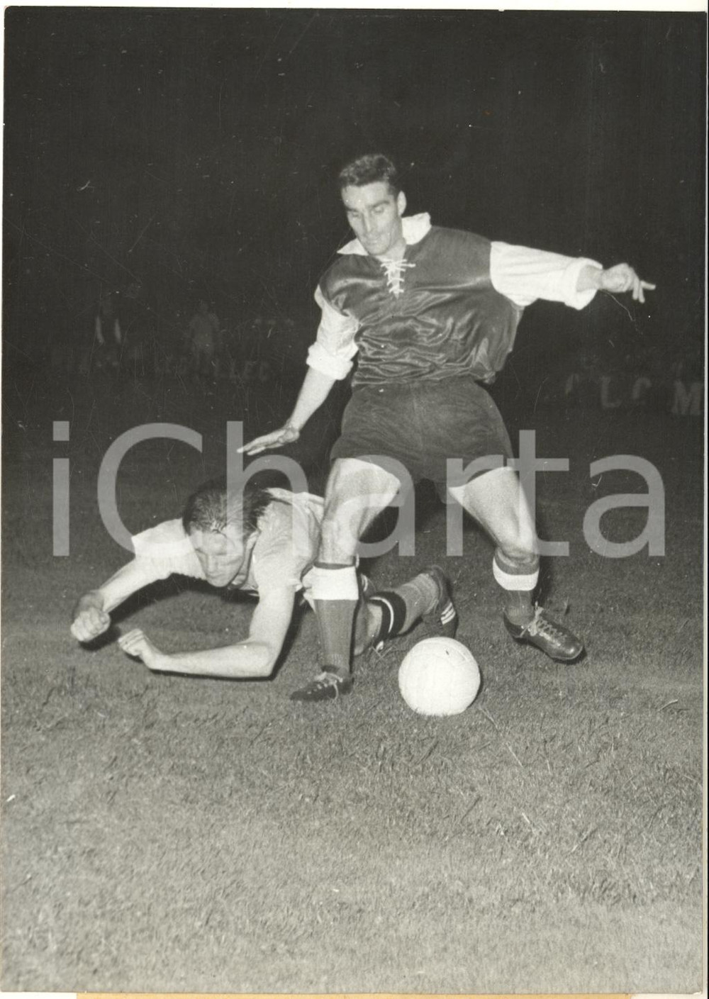 1959 CHAMPIONS LEAGUE Reims-BSC Young Boys 3-0 - Roger PIANTONI Photo 13x18 cm