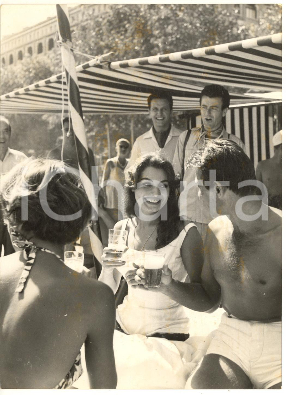 1958 VENEZIA Mostra del Cinema - Rosanna SCHIAFFINO al Lido - Foto 13x18 cm