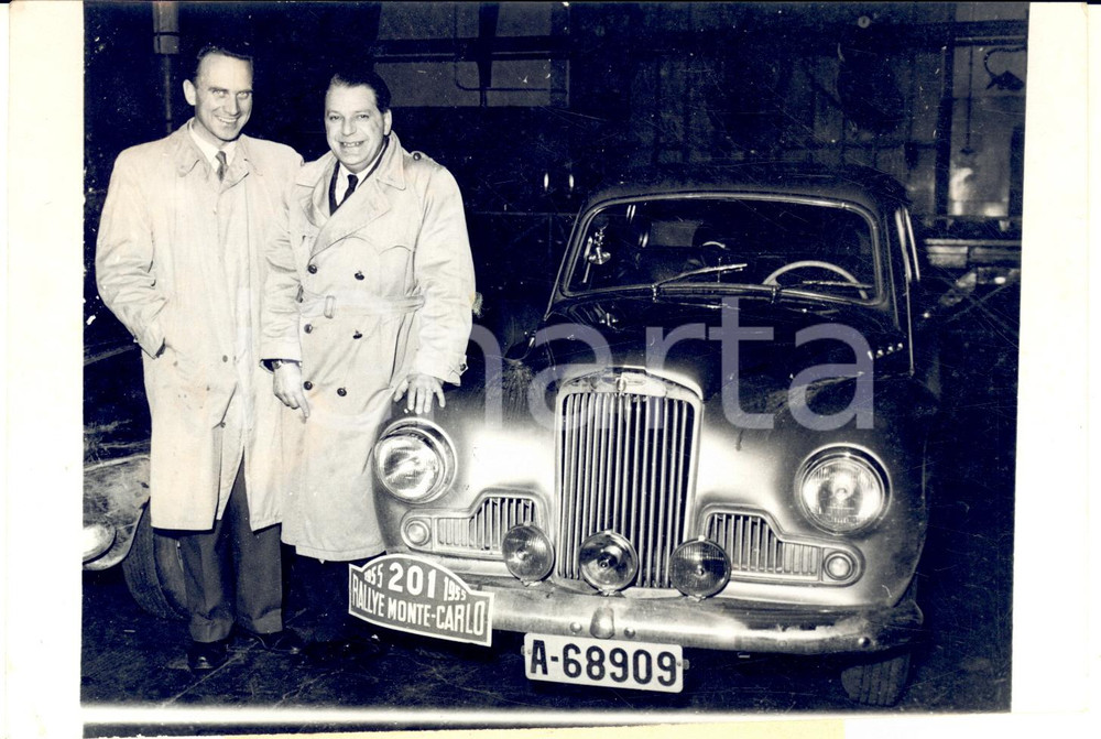 1955 Rally MONTE CARLO - Vincitori Gunnar FADUM Per MALLING su SUNBEAM MK III