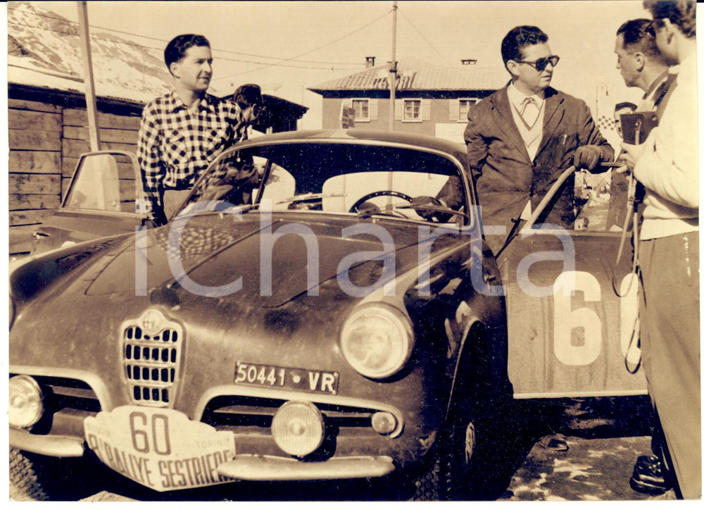 1957 RALLY DEL SESTRIERE Giulio CABIANCA Mario OREFICE su Alfa Romeo Giulietta