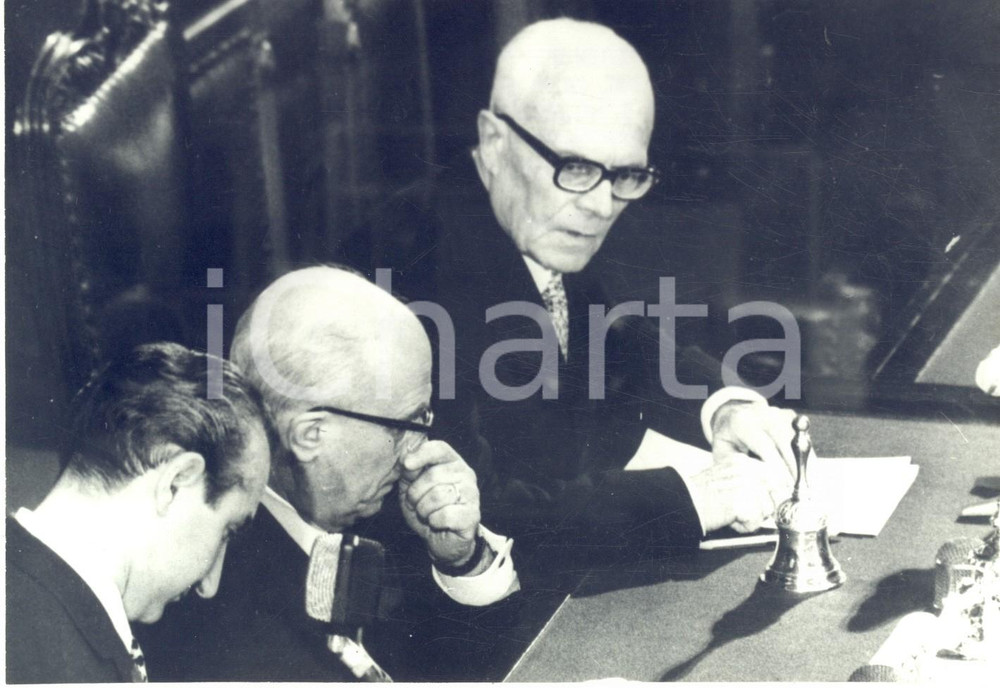 1971 ROMA Elezione del Capo dello Stato - Sandro PERTINI Amintore Fanfani *Foto
