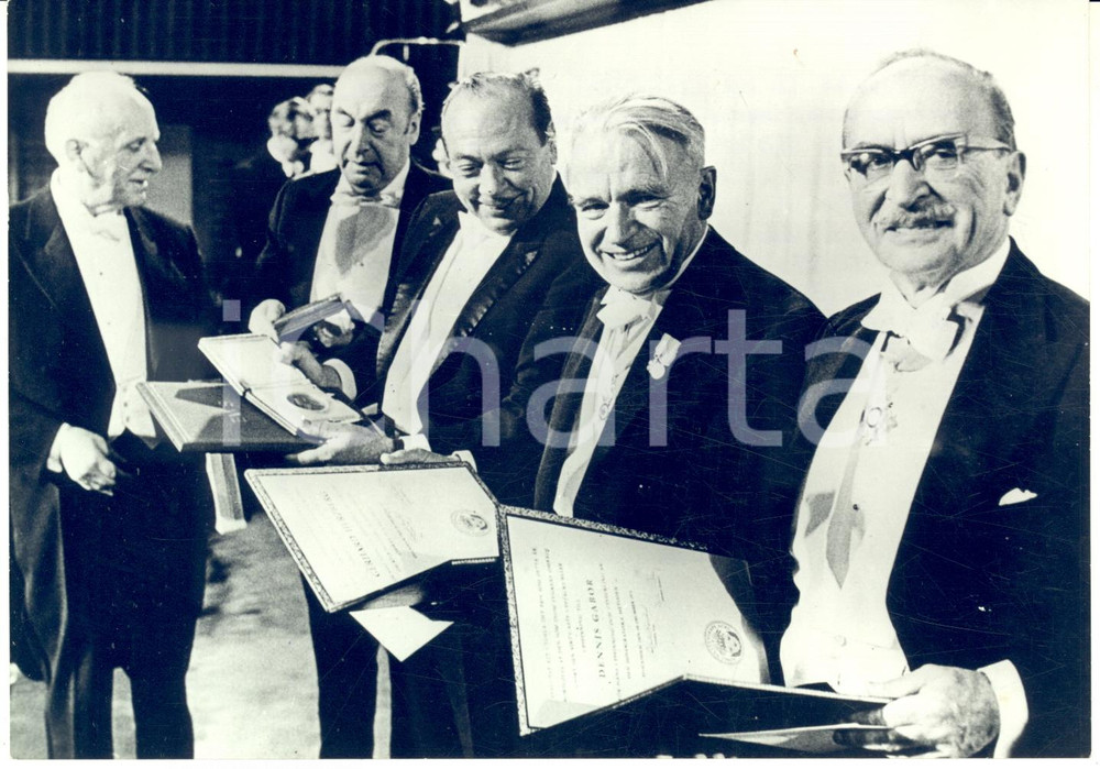 1971 STOCCOLMA I titolari del PREMIO NOBEL dopo la presentazione *Foto 18x13 cm