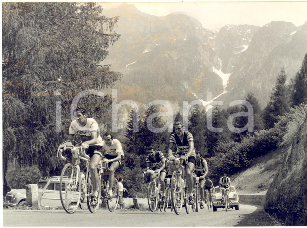 1958 CICLISMO GIRO D'ITALIA Gastone NENCINI Ercole BALDINI Jean BRANKART *Foto