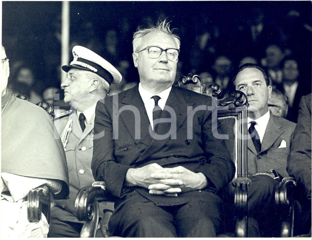 1967 GENOVA Inaugurazione PONTE MORANDI - Presidente Giuseppe SARAGAT *Foto