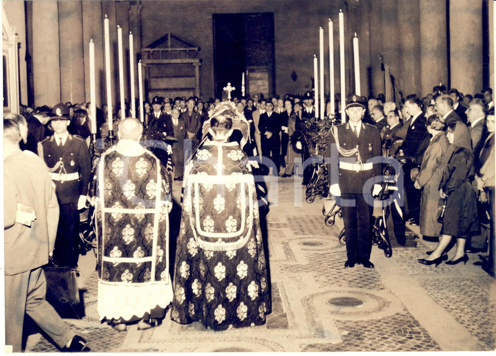 1960 ROMA Basilica di San Lorenzo fuori le Mura - Funerali di Guglielmo GIANNINI