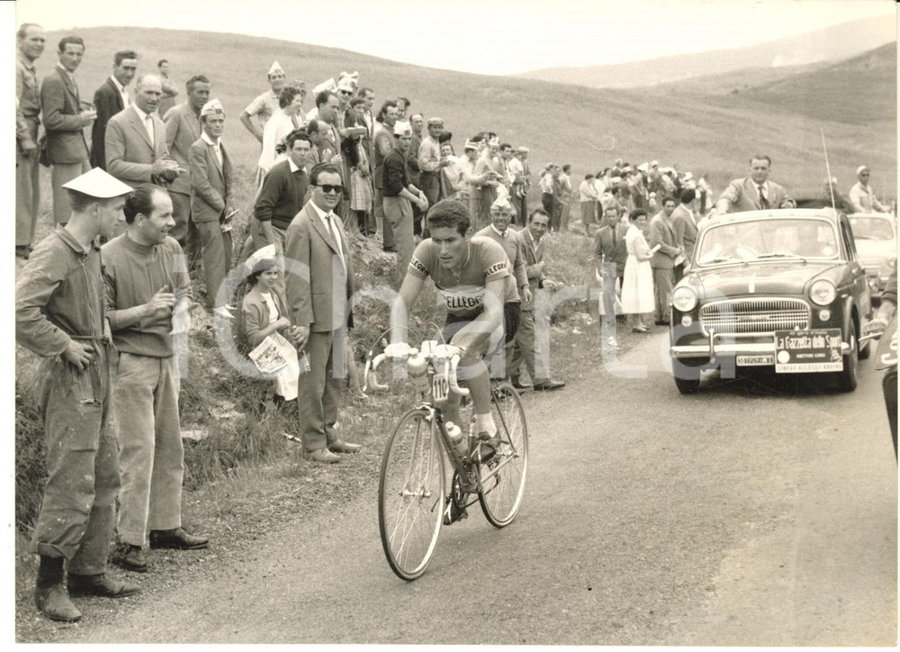 1958 CICLISMO GIRO D'ITALIA Tappa VITERBO-ROMA - Giorgio MENINI in fuga *Foto
