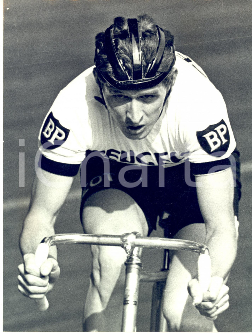 1967 MILANO CICLISMO Ferdy BRACKE in allenamento al "Vigorelli" *Foto 18x24 cm