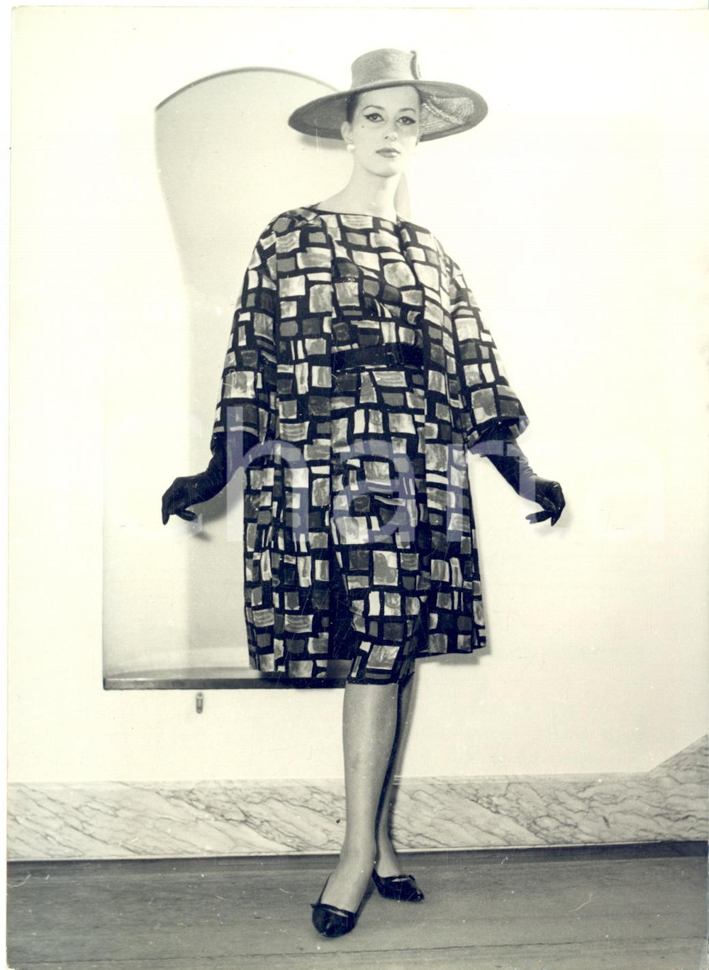 1959 PARIS MODE Collection "Perle Océan" de Pierre BALMAIN - PAPAGAIE *Photo