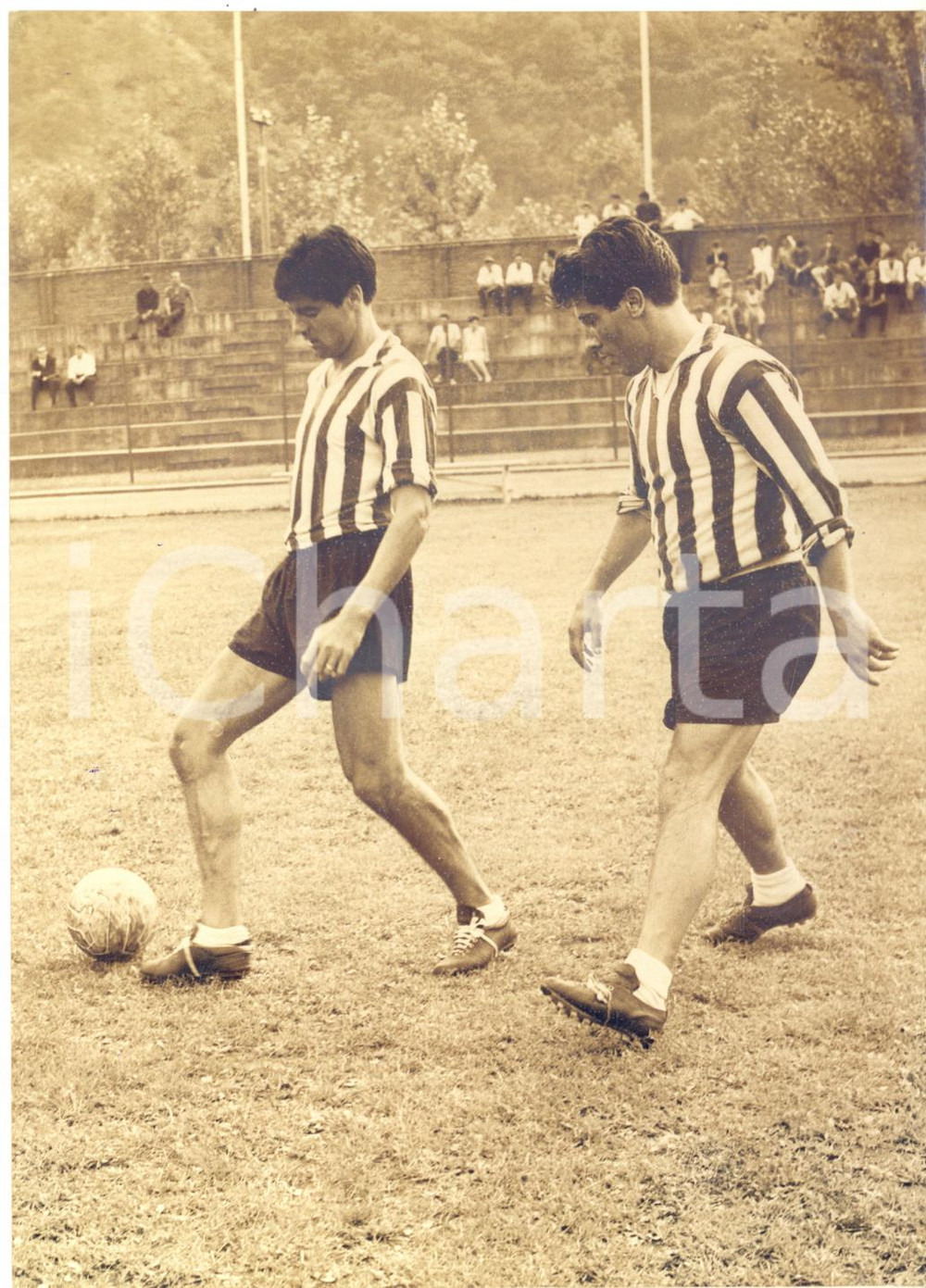 1962 (?) TORINO CALCIO Allenamento JUVENTUS - Omar SIVORI e Sandro SALVADORE