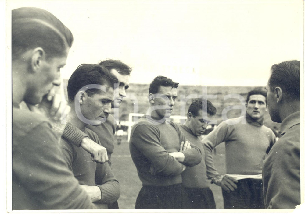 1954 FIRENZE CALCIO NAZIONALE - Giocatori in allenamento  *Foto 18x13 cm