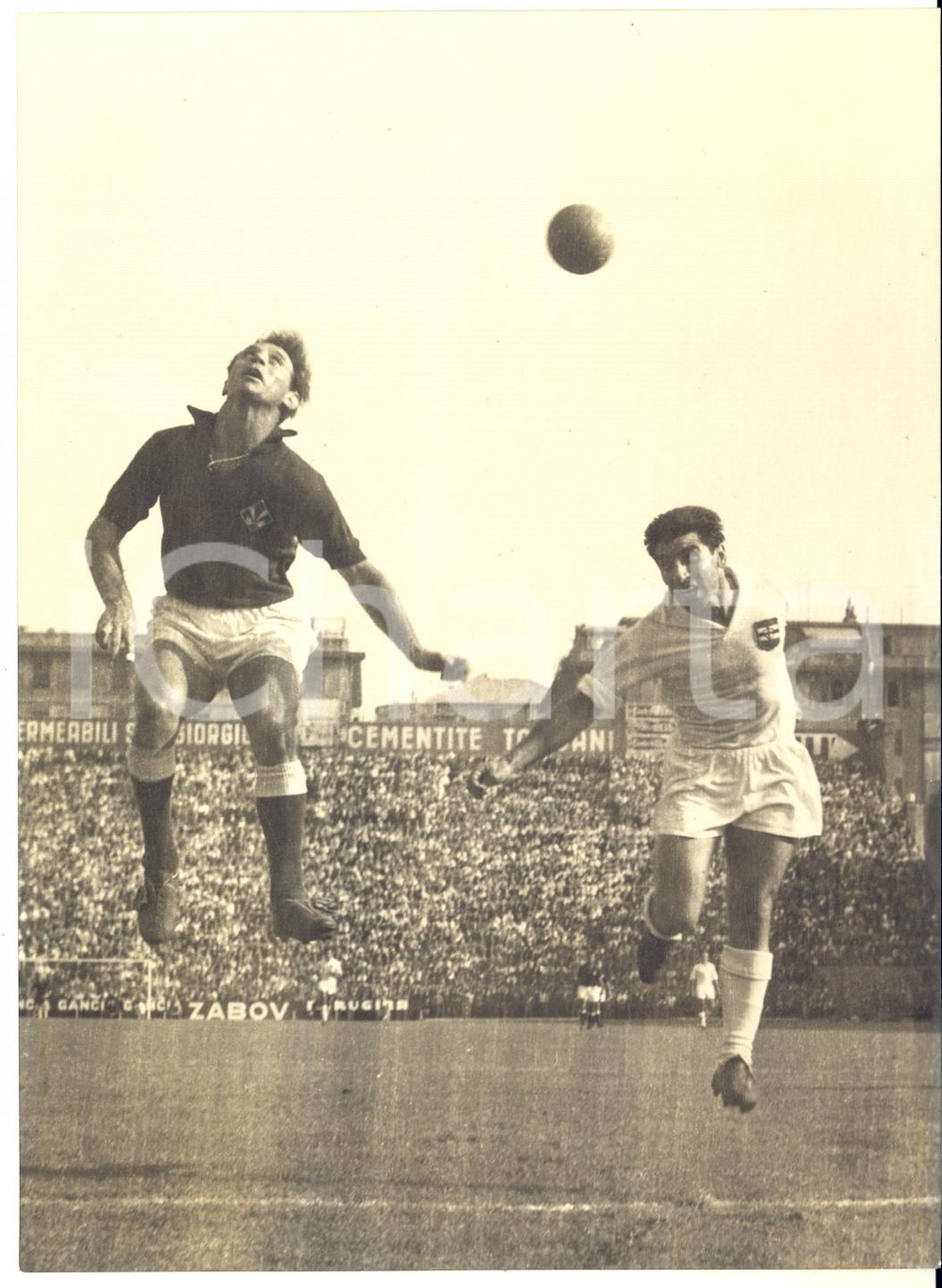 1955 ca CALCIO SERIE A SAMPDORIA-FIORENTINA - Azione in area *Foto 13x18 cm