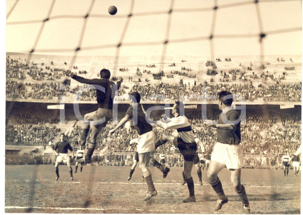 1959 CALCIO SERIE A MILAN-ROMA 4-1 - Respinta di Luciano PANETTI *Foto 18x13 cm