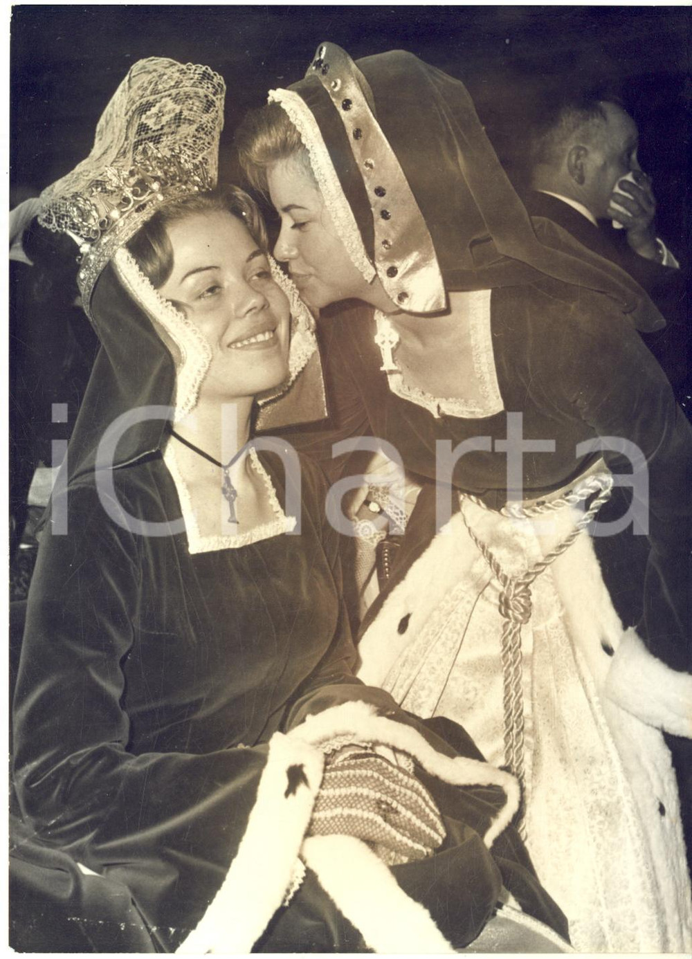 1962 FRANCE Jeannine LEVESQUE couronnée Duchesse de Bretagne *Photo 13x18 cm