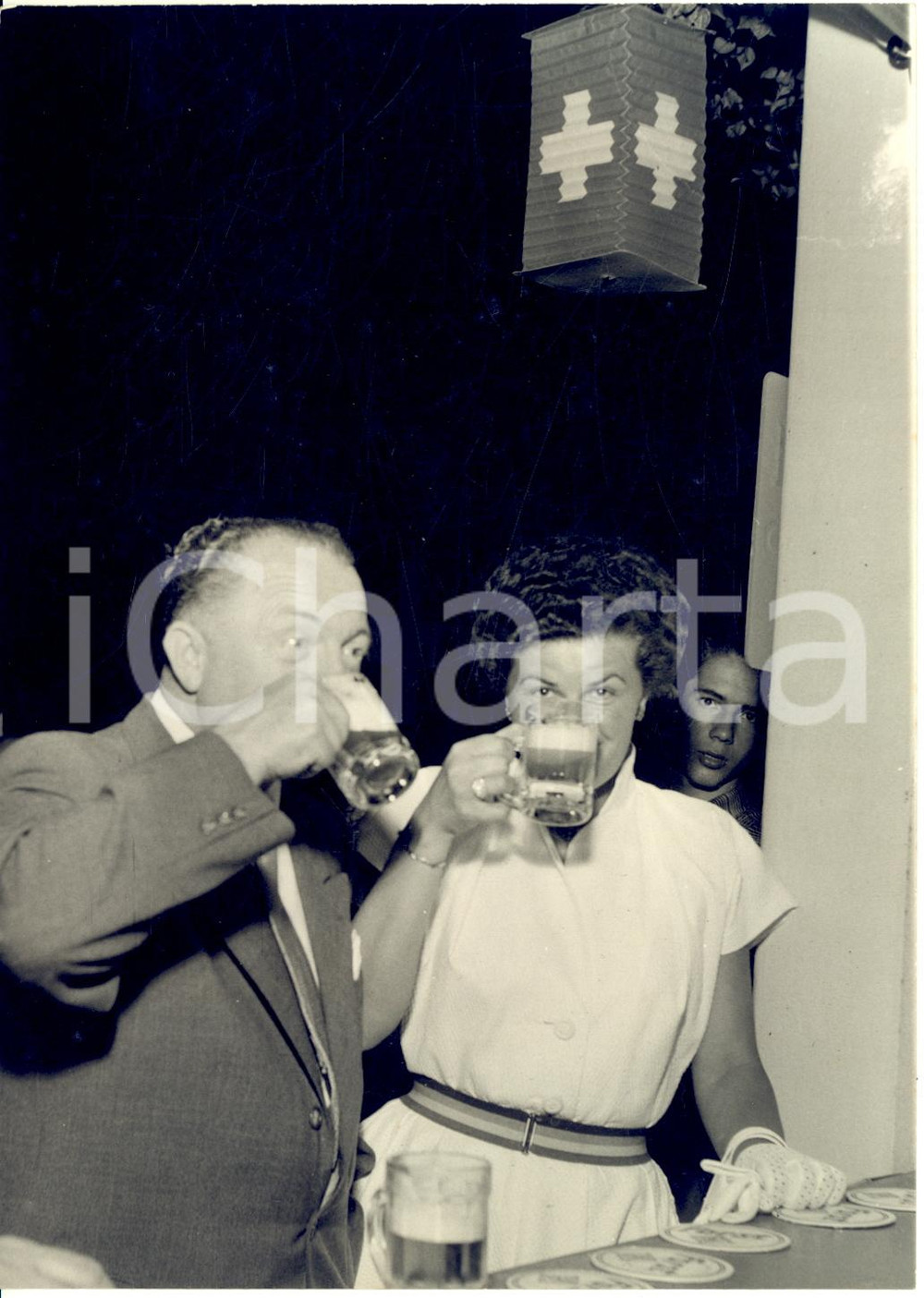 1953 GENOVA NERVI - Festa Nazionale Svizzera all'Hotel SAVOIA BEELER *Foto