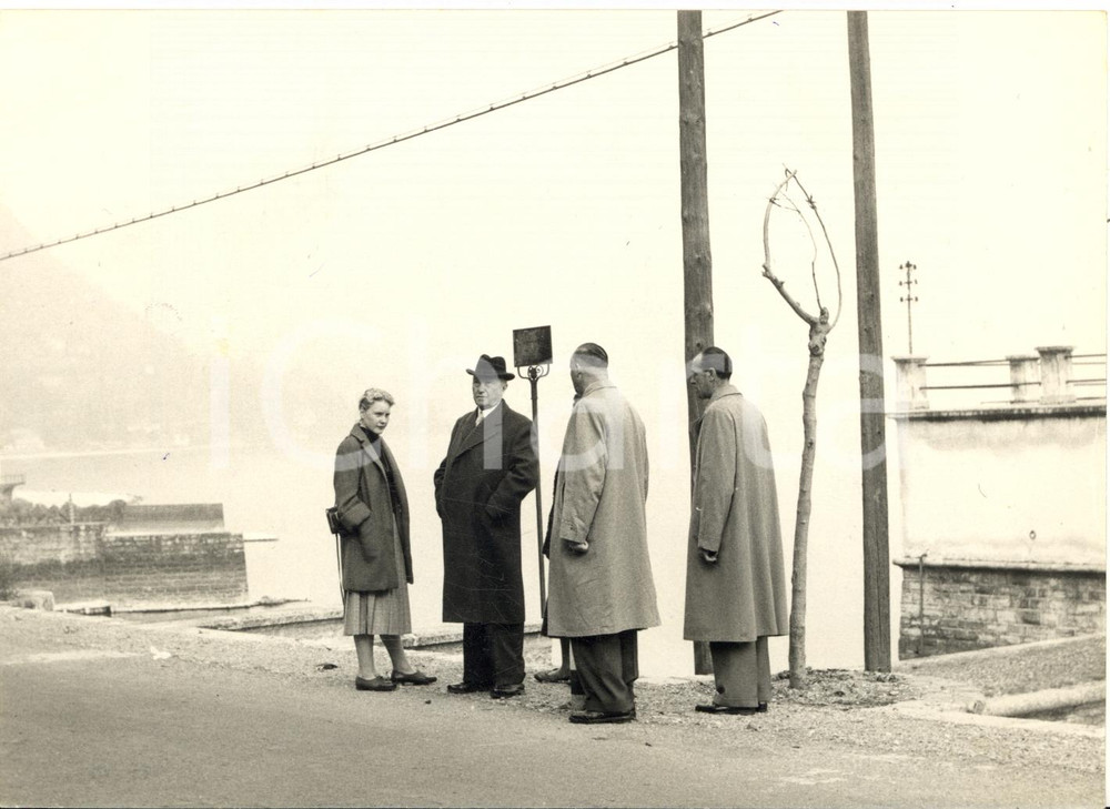 1957 CADENABBIA Konrad ADENAUER in vacanza lungo il Lago di Como *Foto 18x13