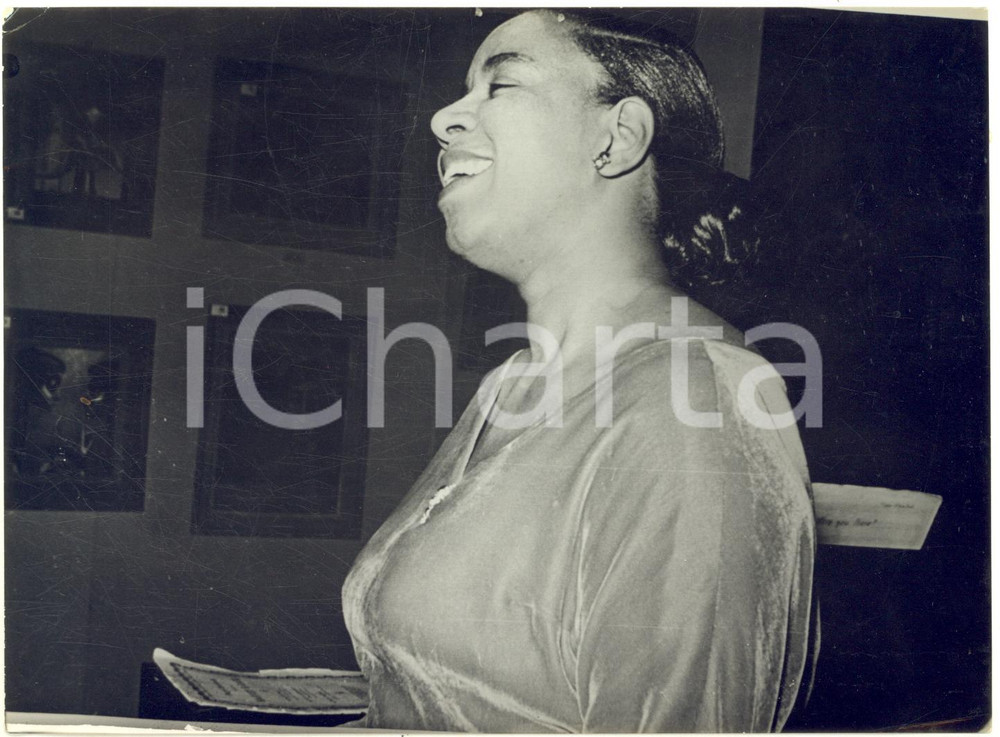 1953 BORDIGHERA Mostra pittura USA - Concerto soprano Ruth STEWART *Foto 18x13