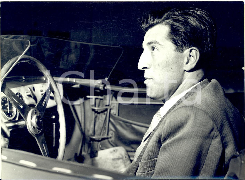 1957 BOLOGNA Pilota Sergio MANTOVANI prova OSCA 1500 con frizione modificata