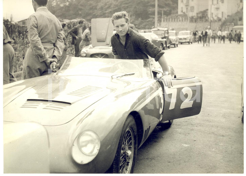 1957 (?) AUTOMOBILISMO 500 MIGLIA Eugenio MONTI con la sua OSCA *Foto 18x13 cm