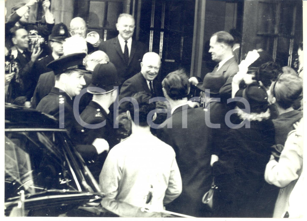 1962 LONDON Dwight EISENHOWER in visita da Winston Churchill convalescente *Foto