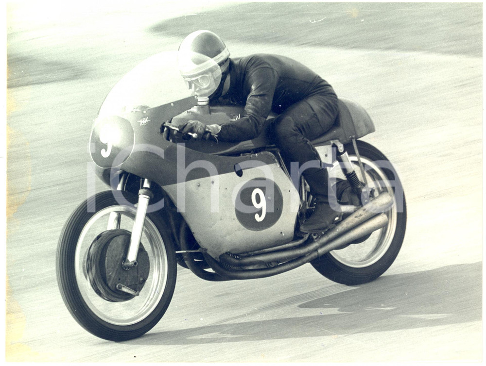 1965 MONZA Gran Premio delle Nazioni - Giacomo AGOSTINI prova MV AGUSTA *Foto