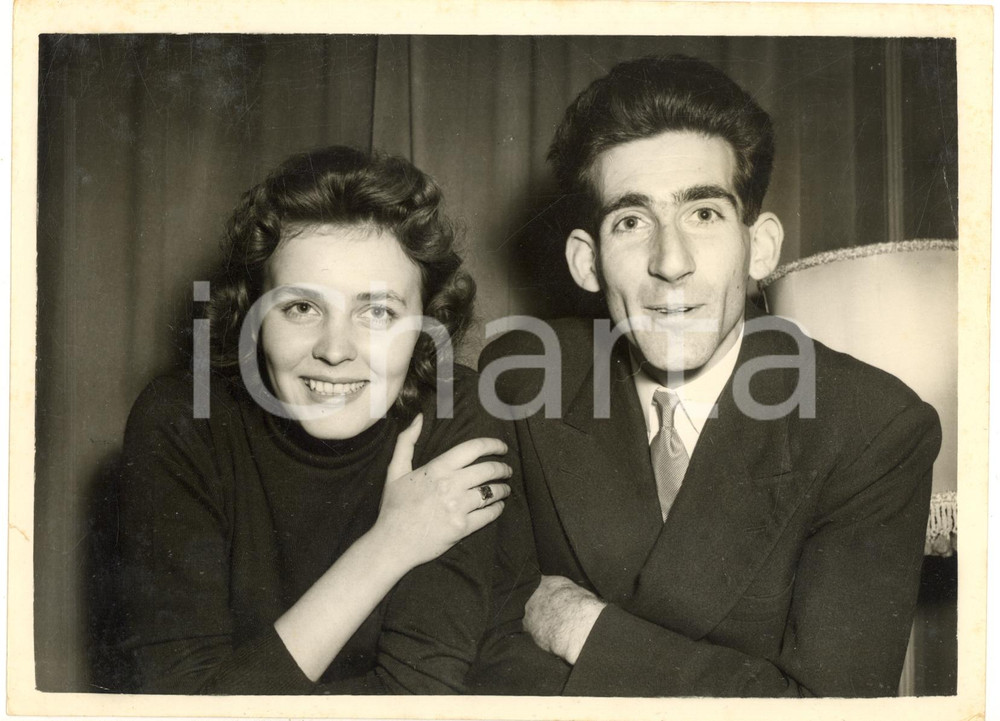 1956 LONDON Princess Christina of Hesse and Prince Andrej of Jugoslavia engaged