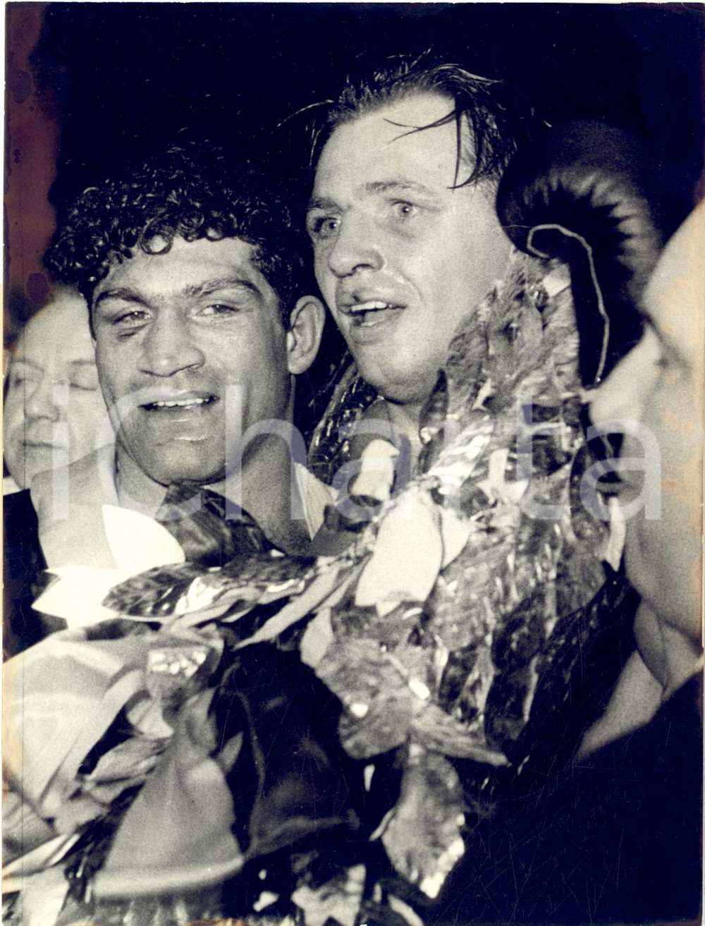 1954 HAMBURG BOXE Gerhard HECHT winner of European title in light-heavy weight