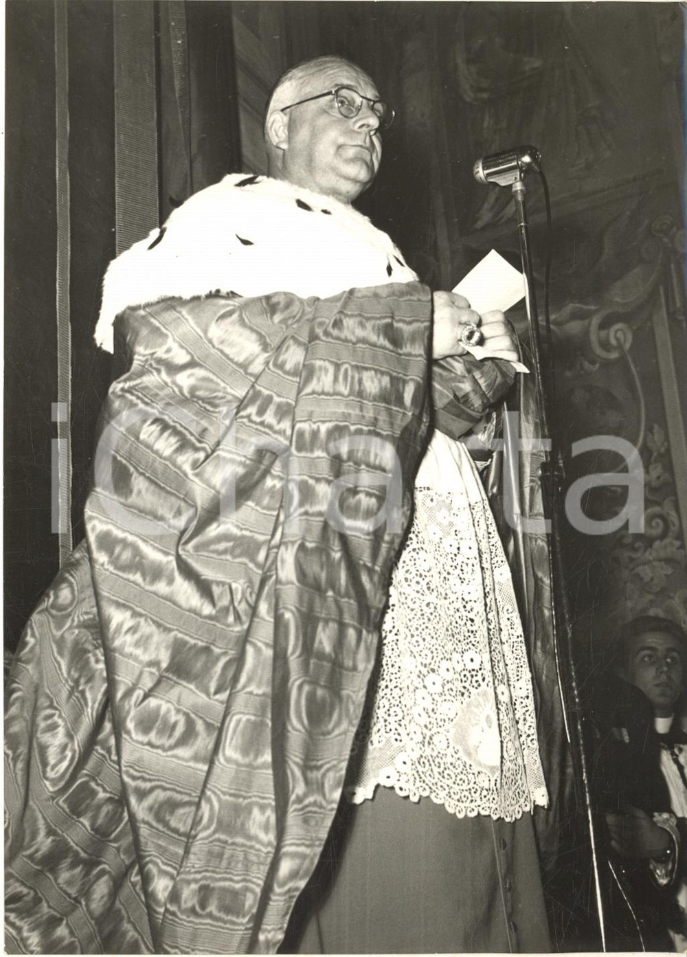 1959 ROMA Card. Giovanni URBANI riceve il titolo di Santa Prisca - Foto 13x18