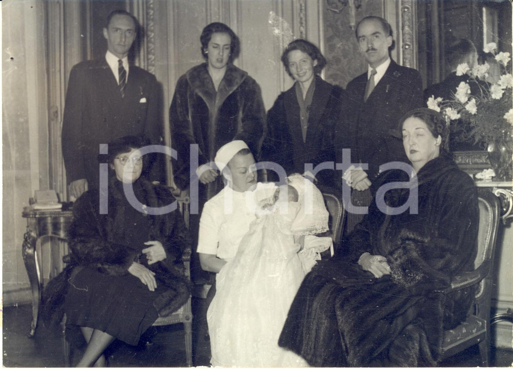 1954 BOULOGNE-SUR-SEINE Battesimo arciduchessa Maria Beatrice d'ASBURGO-ESTE