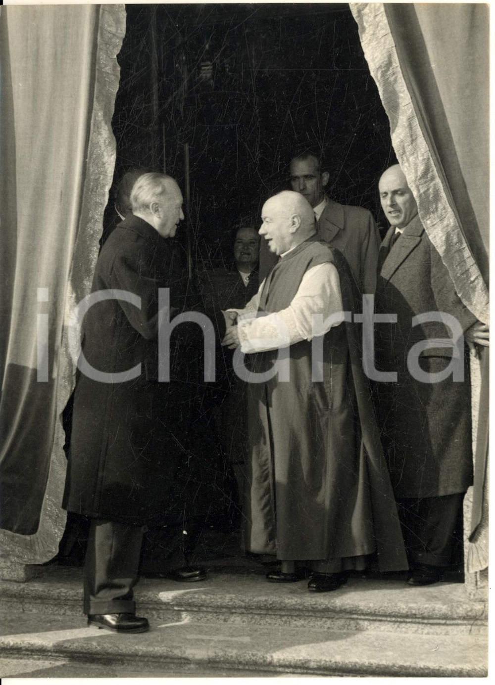 1957 GRIANTE Chiesa SS. Nabore e Felice - Konrad ADENAUER Mons. Giuseppe CAPIAGHI