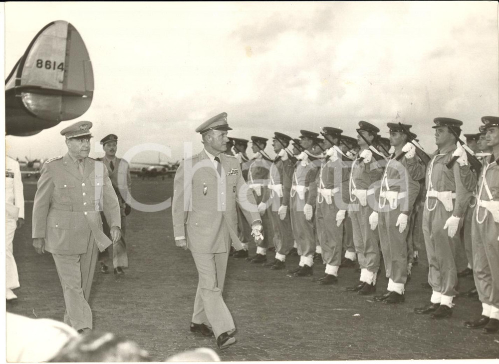 1956 ROMA Arrivo del generale Alfred GRUENTHER in visita di congedo *Foto