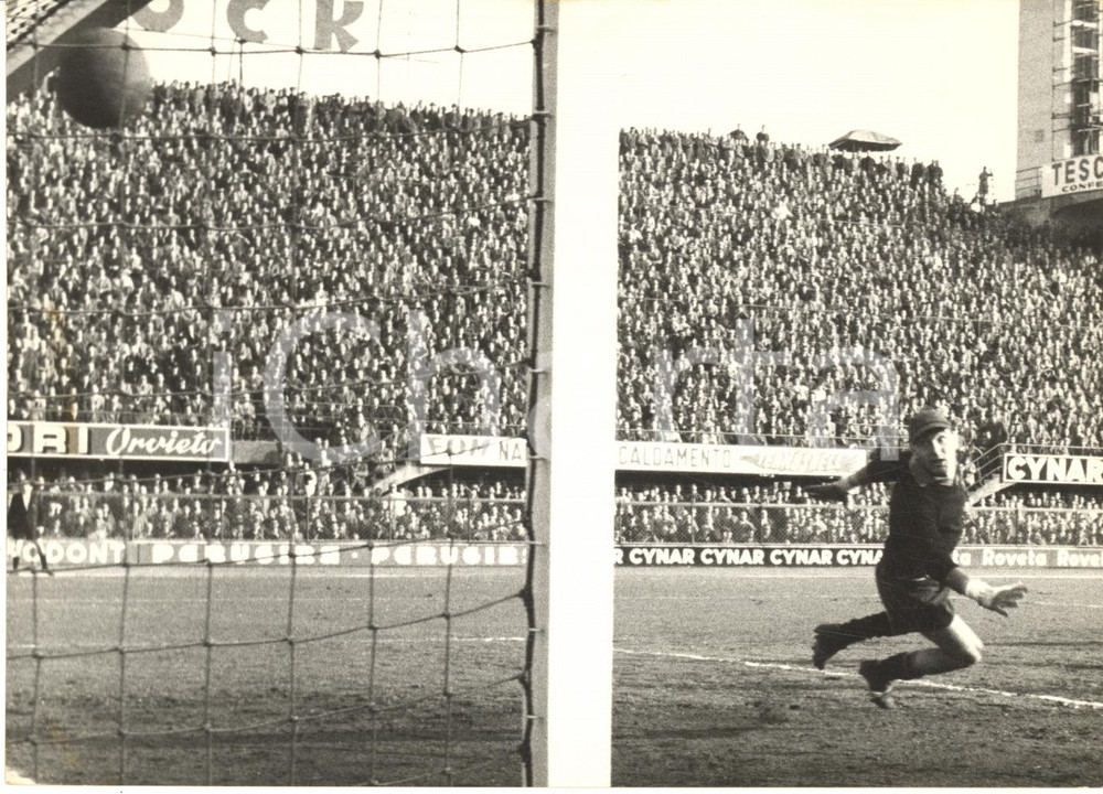 1959 CALCIO FIORENTINA-SAMPDORIA 4-1 Terzo goal di Kurt HAMRIN - Foto 18x13