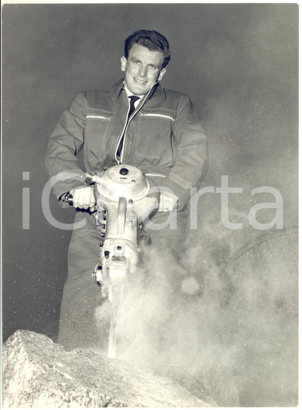 1958 MILANO Ex calciatore Hasse JEPPSON rappresentante di perforatrici - Foto 2