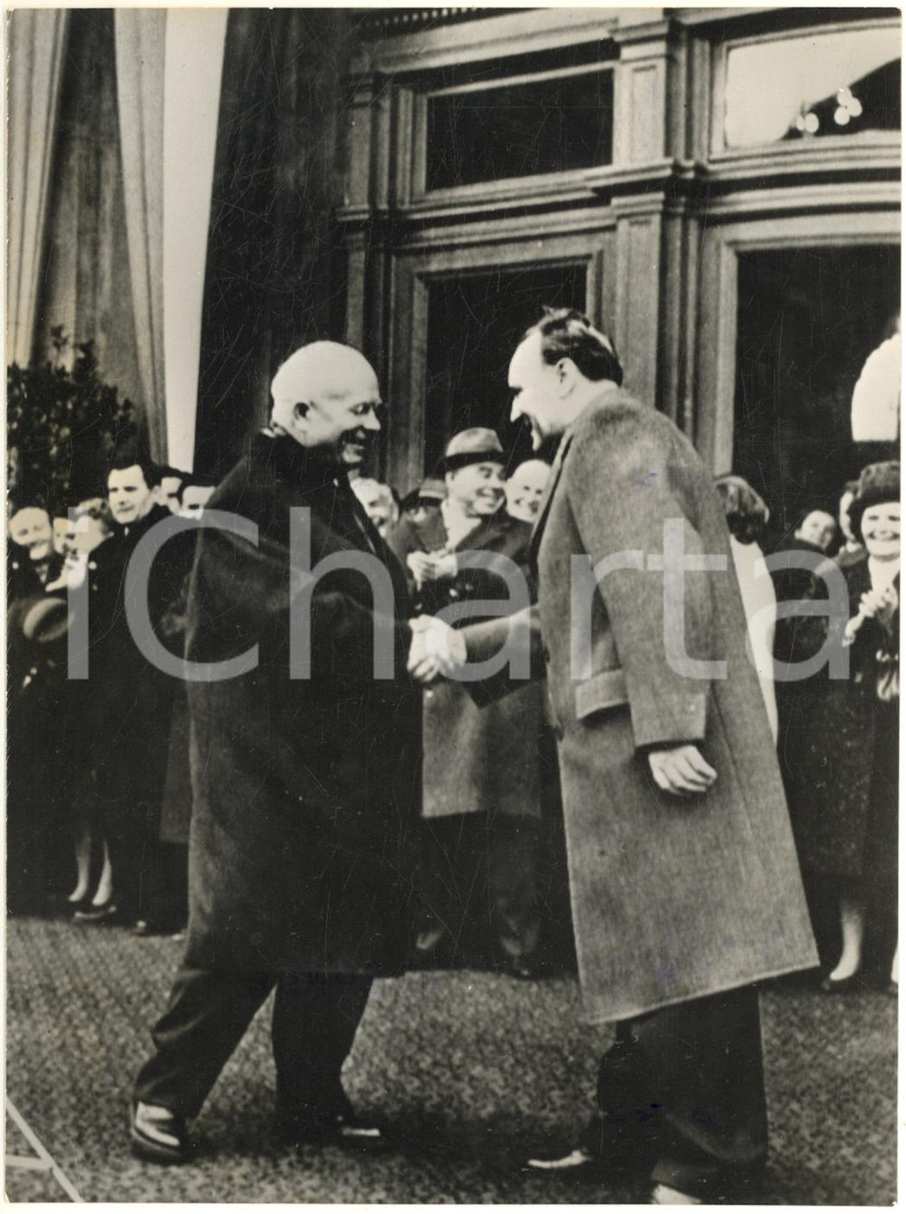 1964 BUDAPEST Nikita KRUSCEV incontra János KÁDÁR - Foto 13x18 cm