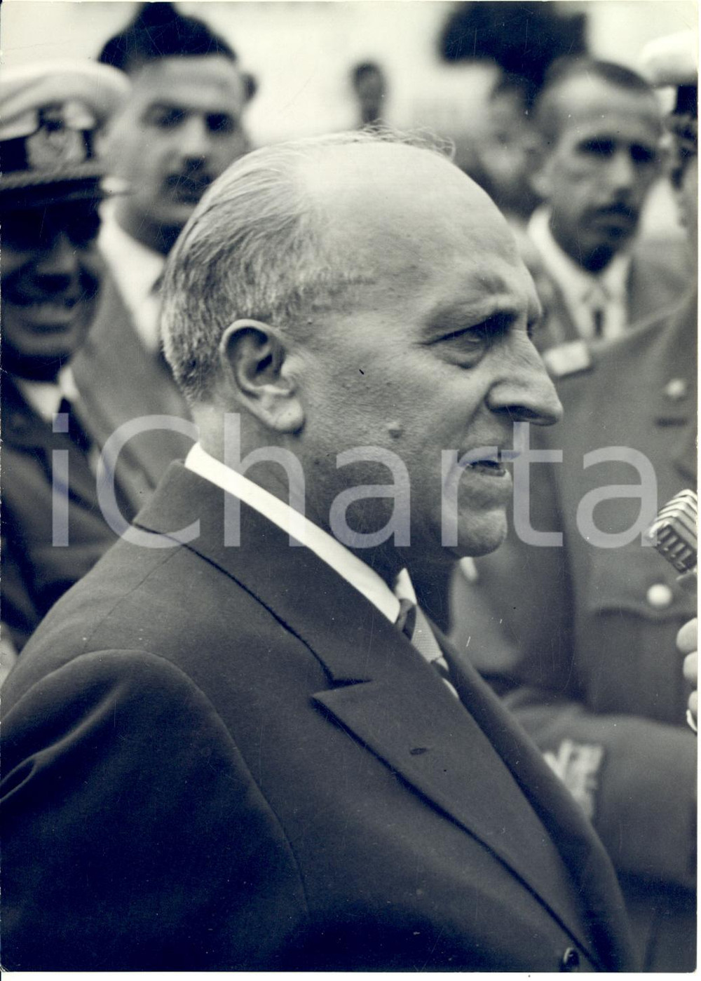 1954 ROMA Ministro Attilio PICCIONI pronto alle dimissioni per caso Montesi FOTO