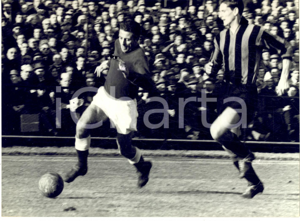 1962 FIRENZE CALCIO FIORENTINA Azione di Aurelio MILANI - Foto 18x13 cm