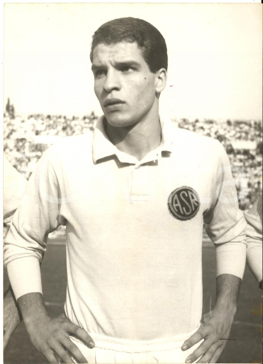 1960 ca ROMA CALCIO Ritratto dell'attaccante Alberto ORLANDO Foto 13x18 cm