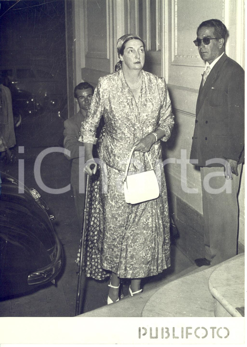 1954 NAPOLI Anna d'Orléans in partenza per la Crociera dei re - Foto 13x18 cm