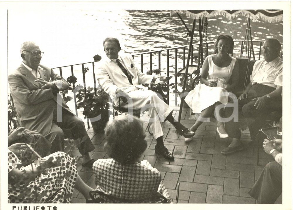 1960 RAPALLO Film "Ottocento" - Scrittore Salvatore GOTTA con Virna LISI Foto