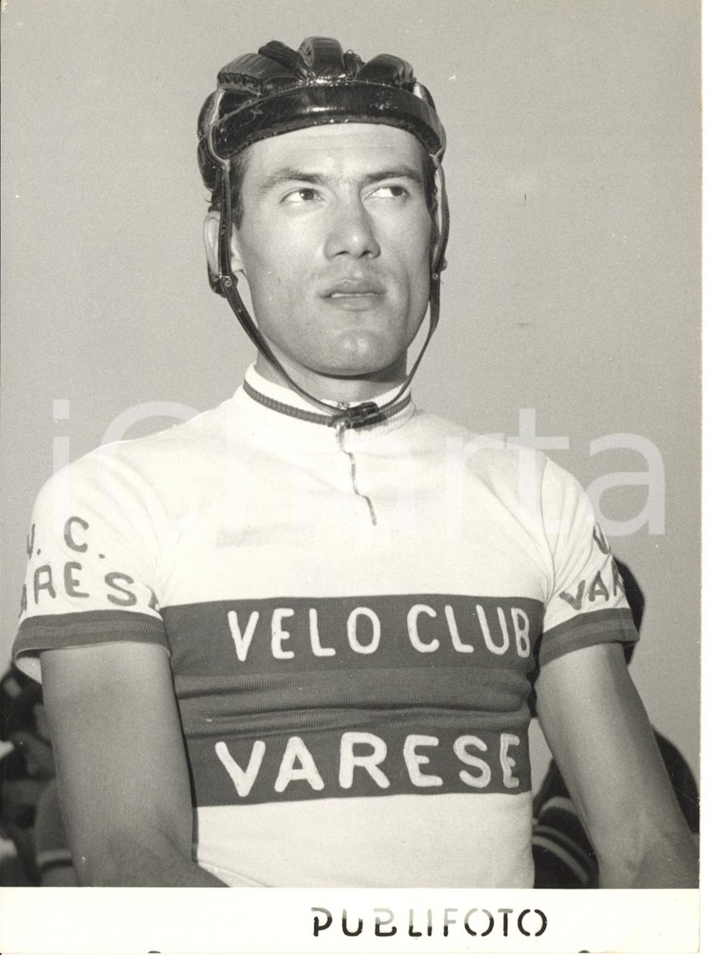 1954 DALMINE CICLISMO SU PISTA Ritratto di Guglielmo PESENTI - VELO CLUB VARESE