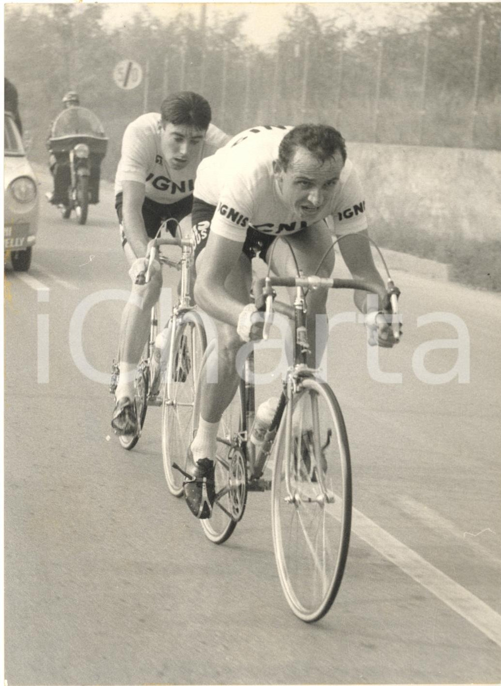 1961 CICLISMO TROFEO BARACCHI - Ercole BALDINI e Joseph VELLY vincono cronometro