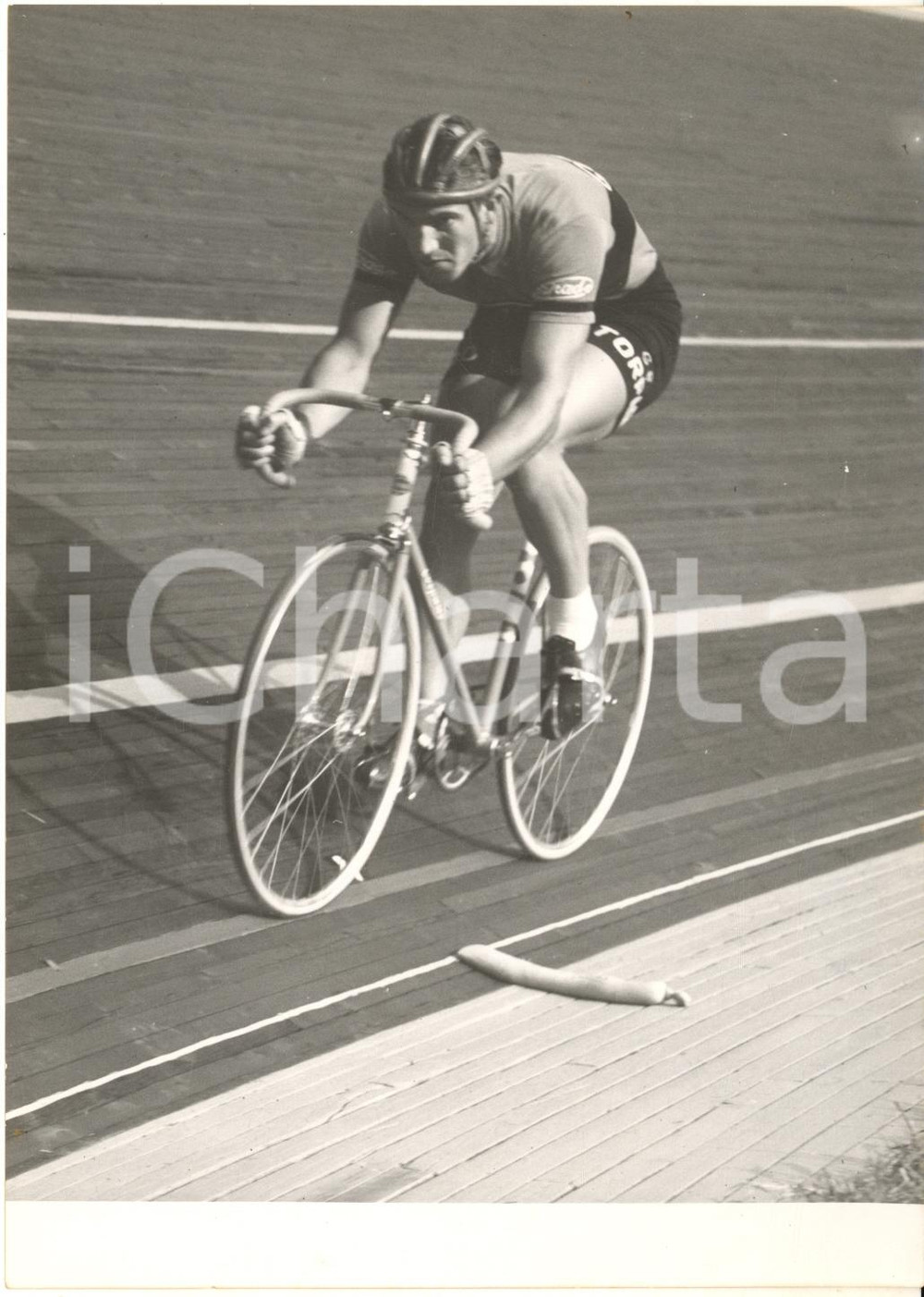 1955 CICLISMO MILANO Selezione dilettanti su pista - Giuseppe CHIESA Foto